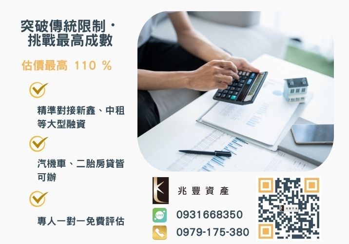 彰化中小企業貸款成數最高-兆豐資產-不看單一信用評分，彰化房屋與車輛資產價值最大化。