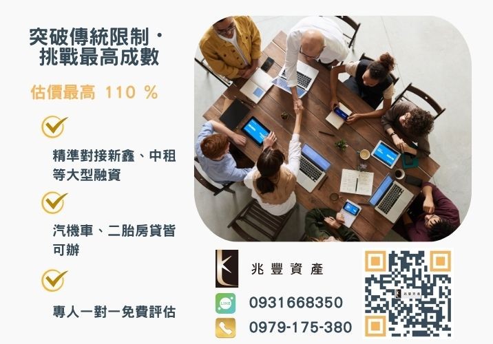 彰化中小企業貸款成數最高-兆豐資產不看單一信用評分，彰化房屋與車輛資產價值最大化。
