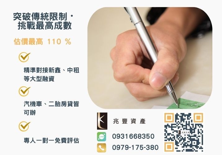 彰化企業融資額度成數大突破 彰化中小企業貸款成數最高-兆豐資產-不看單一信用評分,彰化房屋與車輛資產價值最大化。