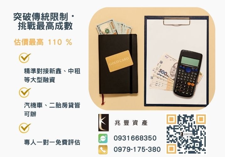 彰化中小企業貸款成數最高-兆豐資產-不看單一信用評分，彰化房屋與車輛資產價值最大化。