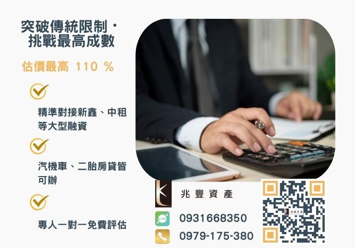 彰化企業融資額度成數大突破 彰化中小企業貸款成數最高-兆豐資產-不看單一信用評分,彰化房屋與車輛資產價值最大化。
