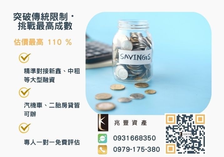 彰化中小企業貸款成數最高-兆豐資產-不看單一信用評分，彰化房屋與車輛資產價值最大化。