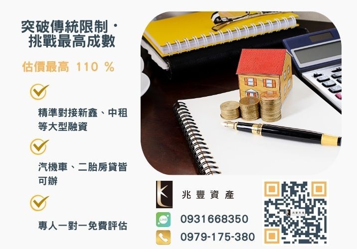 彰化企業融資額度成數大突破 彰化中小企業貸款成數最高-兆豐資產-不看單一信用評分,彰化房屋與車輛資產價值最大化。