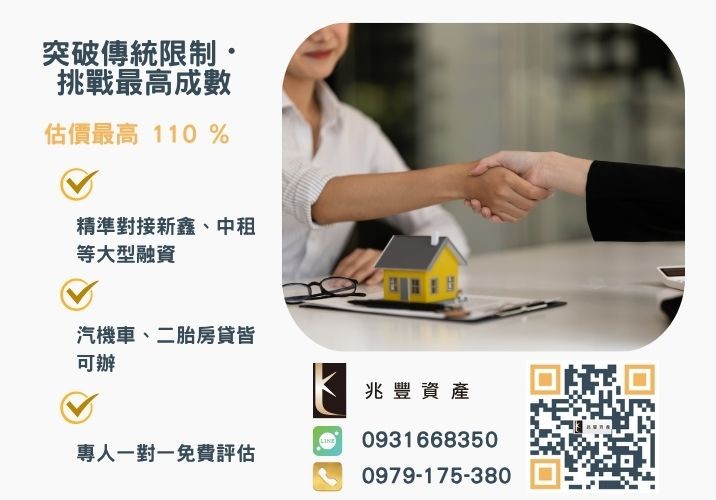 彰化企業融資額度成數大突破 彰化中小企業貸款成數最高-兆豐資產-不看單一信用評分,彰化房屋與車輛資產價值最大化。