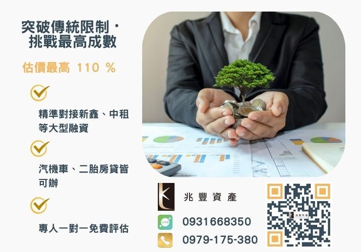 彰化企業融資額度成數大突破 彰化中小企業貸款成數最高-兆豐資產-不看單一信用評分,彰化房屋與車輛資產價值最大化。